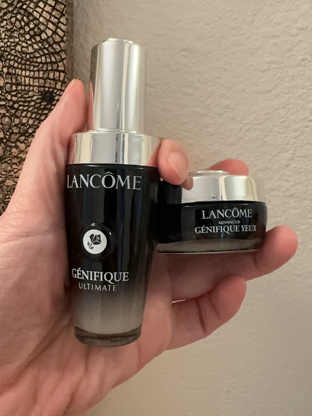 Lancôme Génifique Ultimate Serum 1oz & Advanced Yeux Eye Cream 0.5oz